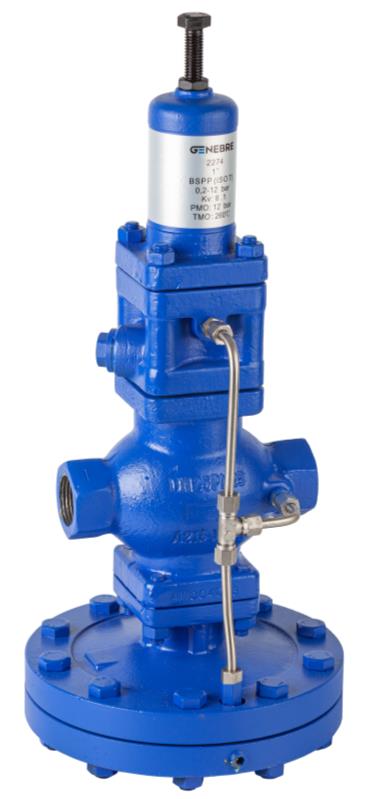 Genebre Fig: 2274 - 3/4" BSP - Range 0.5 to 12 Bar Pilot operated Pressure Reducing Valve.